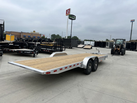 New NEW 2026 H&H Speedloader ALUMINUM 24’ POWER Hyd Jack TILTbed flatbed Trailer 2-7000 lb axles =14K KEY FOB Remote