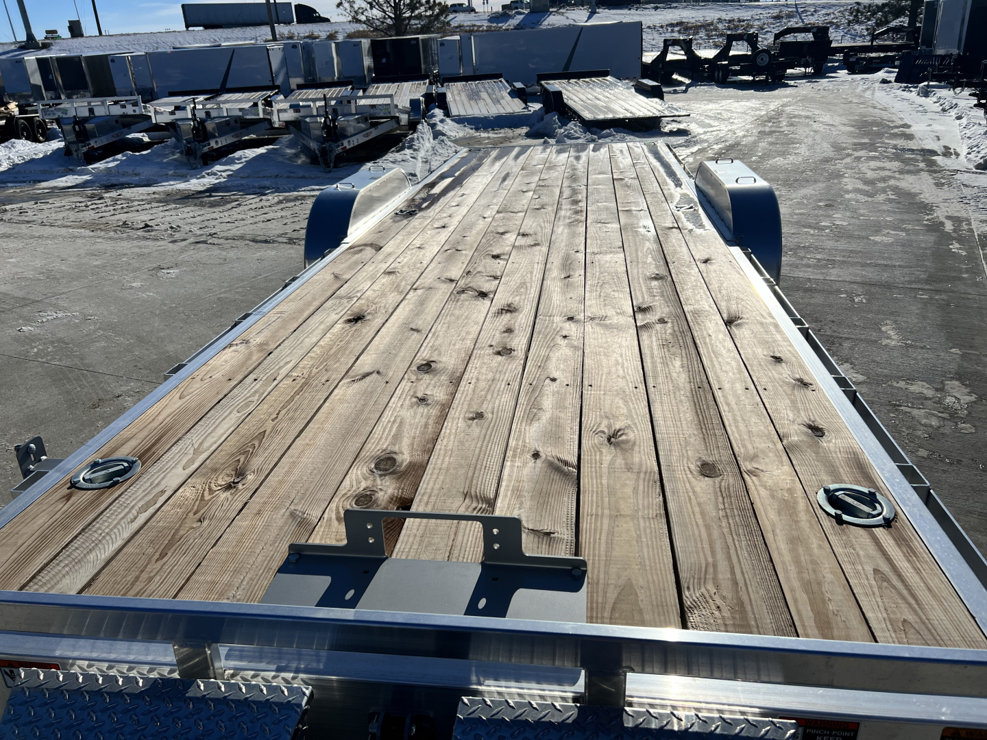 New NEW 2026 H&H Speedloader ALUMINUM 24’ POWER Hyd Jack TILTbed flatbed Trailer 2-7000 lb axles =14K