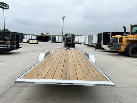 New NEW 2026 H&H Speedloader ALUMINUM 24’ POWER Hyd Jack TILTbed flatbed Trailer 2-7000 lb axles =14K