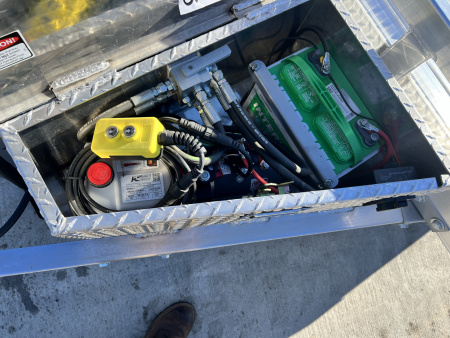 New NEW 2026 H&H Speedloader ALUMINUM 24’ POWER Hyd Jack TILTbed flatbed Trailer 2-7000 lb axles =14K