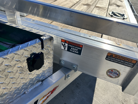 New NEW 2026 H&H Speedloader ALUMINUM 24’ POWER Hyd Jack TILTbed flatbed Trailer 2-7000 lb axles =14K