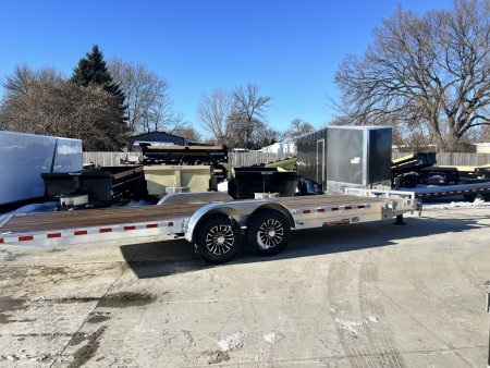 New NEW 2026 H&H Speedloader ALUMINUM 24’ POWER Hyd Jack TILTbed flatbed Trailer 2-7000 lb axles =14K