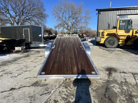 New NEW 2026 H&H Speedloader ALUMINUM 24’ POWER Hyd Jack TILTbed flatbed Trailer 2-7000 lb axles =14K