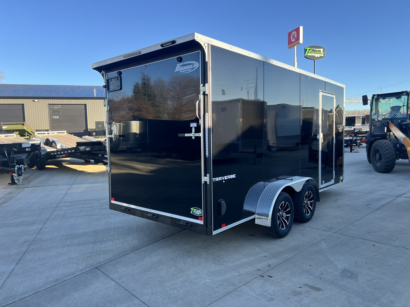 New NEW 2026 Formula 7x16 +V Traverse, 7’ TALL 80.5” Rear door open height Rear Ramp Enclosed Cargo Trailer