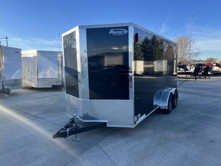 New NEW 2026 Formula 7x16 +V Traverse, 7’ TALL 80.5” Rear door open height Rear Ramp Enclosed Cargo Trailer
