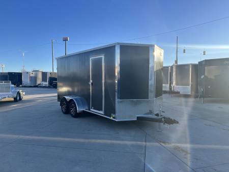 New NEW 2026 Formula 7x16 +V Traverse, 7’ TALL 80.5” Rear door open height Rear Ramp Enclosed Cargo Trailer