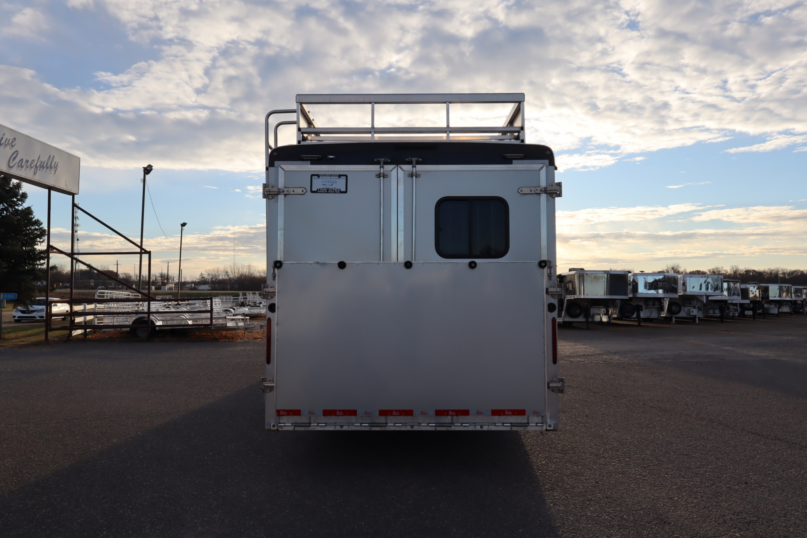 Used 2022 Bison 4 Horse LQ Slide-out Horse Trailer