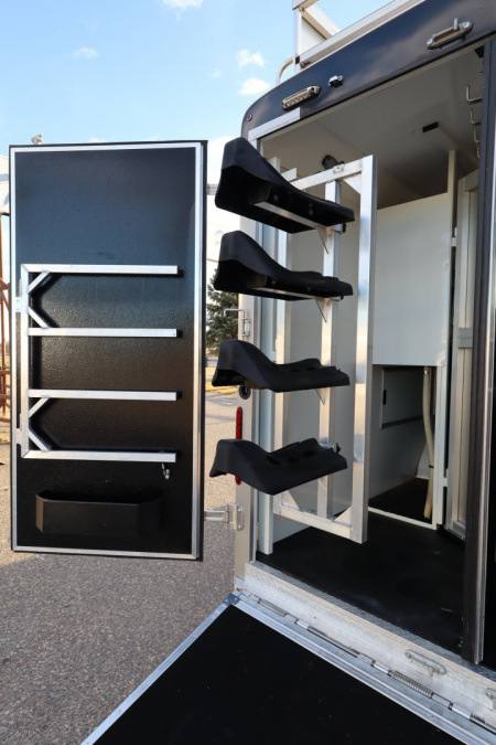 Used 2022 Bison 4 Horse LQ Slide-out Horse Trailer