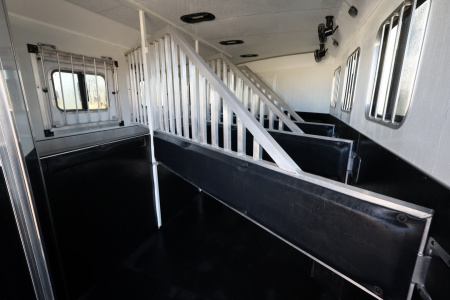 Used 2022 Bison 4 Horse LQ Slide-out Horse Trailer