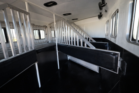 Used 2022 Bison 4 Horse LQ Slide-out Horse Trailer