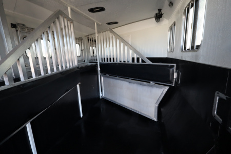 Used 2022 Bison 4 Horse LQ Slide-out Horse Trailer