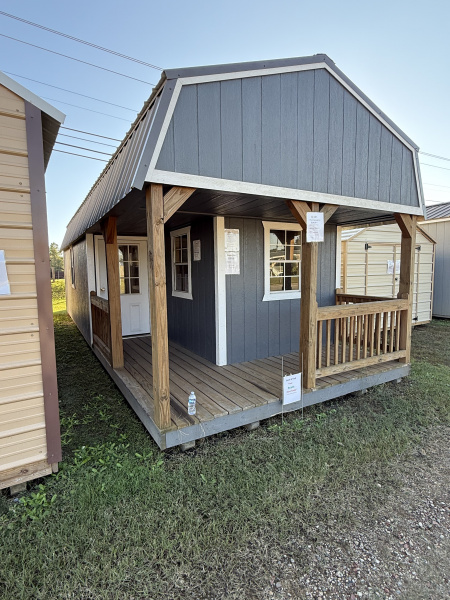 Used USED: 2025 Yoder 12X32 - L Shaped L Porch Cabin Shed, Call For Price
