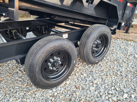 New Hillcrest 7 X 16 DUMP TRAILER, 17.6K, HYD JACK HD Ramps