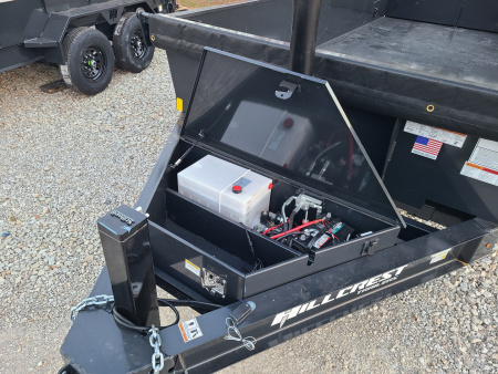 New Hillcrest 7 X 16 DUMP TRAILER, 17.6K, HYD JACK HD Ramps