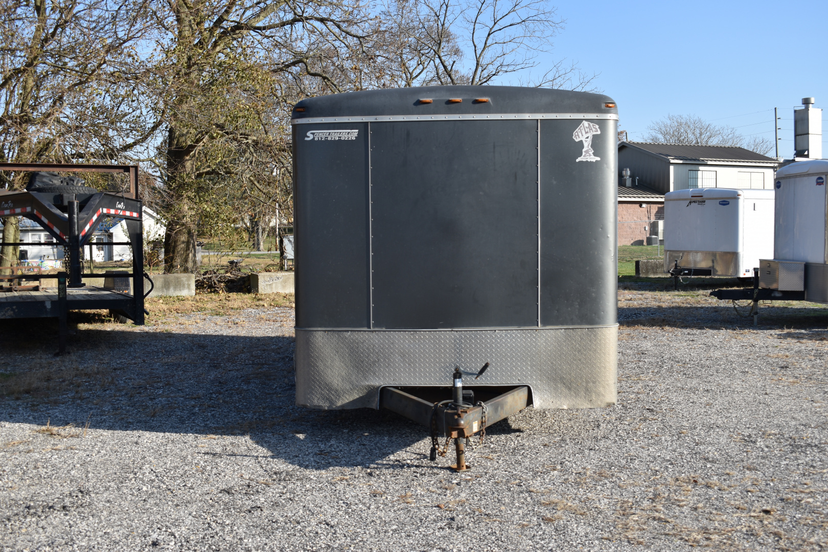 Used 2015 Atlas 8.5X20 RAMP Cargo / Enclosed Trailer