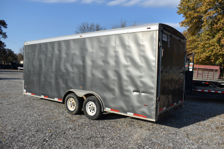 Used 2015 Atlas 8.5X20 RAMP Cargo / Enclosed Trailer