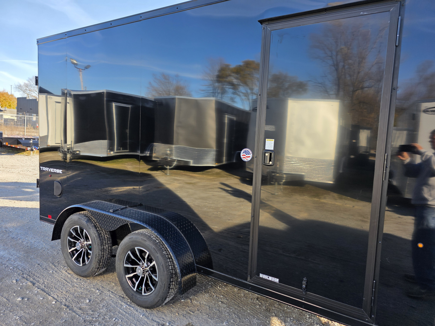New 2026 Formula Trailers 7X14 BLACKOUT ENCLOSED CARGO ENCLOSED TRAILER 7' INSIDE HEIGHT RAMP DOOR Cargo / Enclosed Trailer