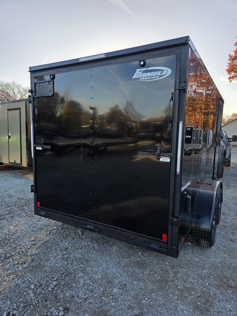 New 2026 Formula Trailers 7X14 BLACKOUT ENCLOSED CARGO ENCLOSED TRAILER 6'6 INSIDE HEIGHT RAMP DOOR Cargo / Enclosed Trailer
