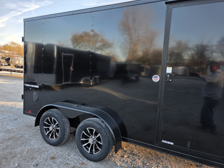 New 2026 Formula Trailers 7X14 BLACKOUT ENCLOSED CARGO ENCLOSED TRAILER 6'6 INSIDE HEIGHT RAMP DOOR Cargo / Enclosed Trailer