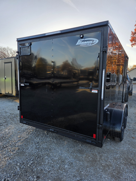 New 2026 Formula Trailers 7X14 BLACKOUT ENCLOSED CARGO ENCLOSED TRAILER 6'6 INSIDE HEIGHT RAMP DOOR Cargo / Enclosed Trailer