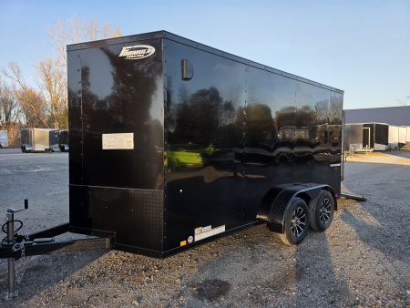 New 2026 Formula Trailers 7X14 BLACKOUT ENCLOSED CARGO ENCLOSED TRAILER 6'6 INSIDE HEIGHT RAMP DOOR Cargo / Enclosed Trailer