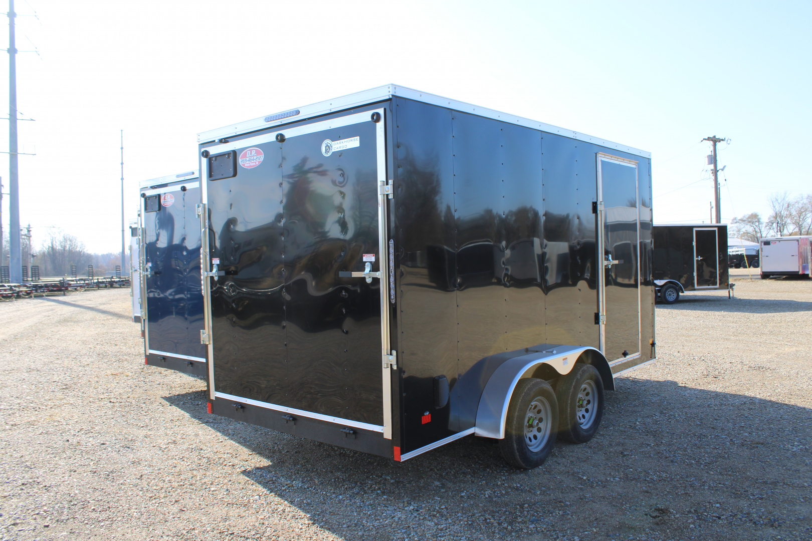 New 2026 Darkhorse Cargo 7X14 + 12" RD ENC Cargo / Enclosed Trailer