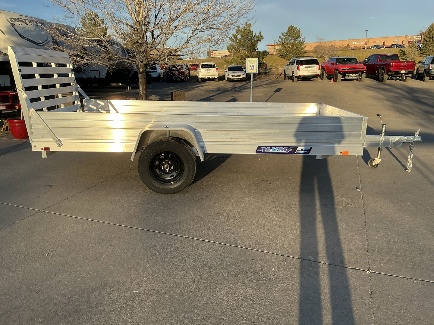 New 2026 Aluma 6812H-ESA-S-TG Utility Trailer