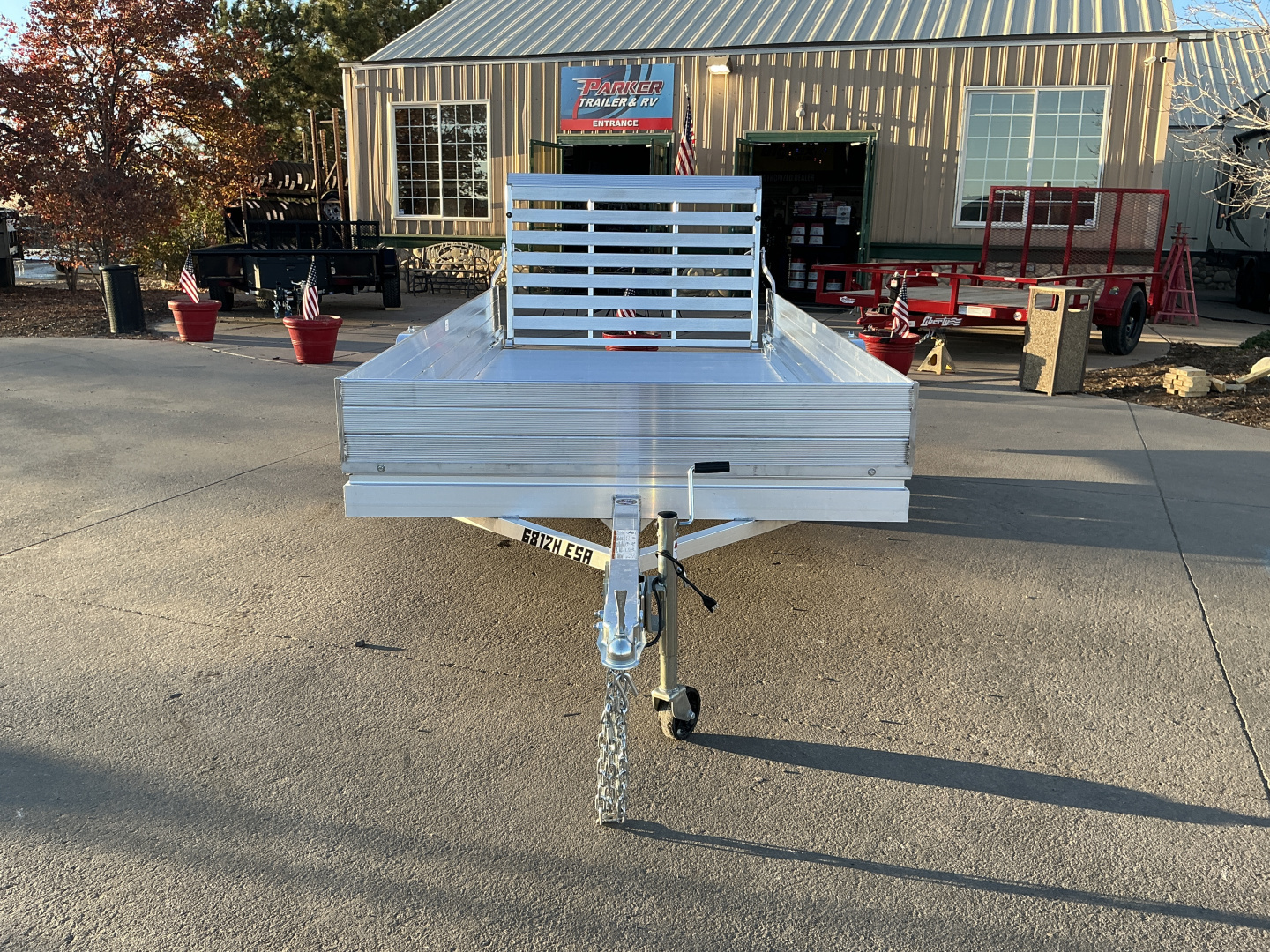 New 2026 Aluma 6812H-ESA-S-TG Utility Trailer