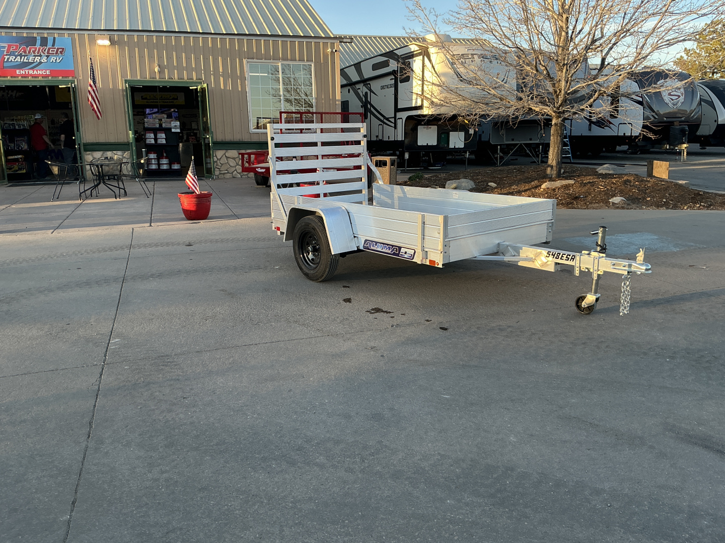 New 2026 Aluma 548ESA-S-TG Utility Trailer