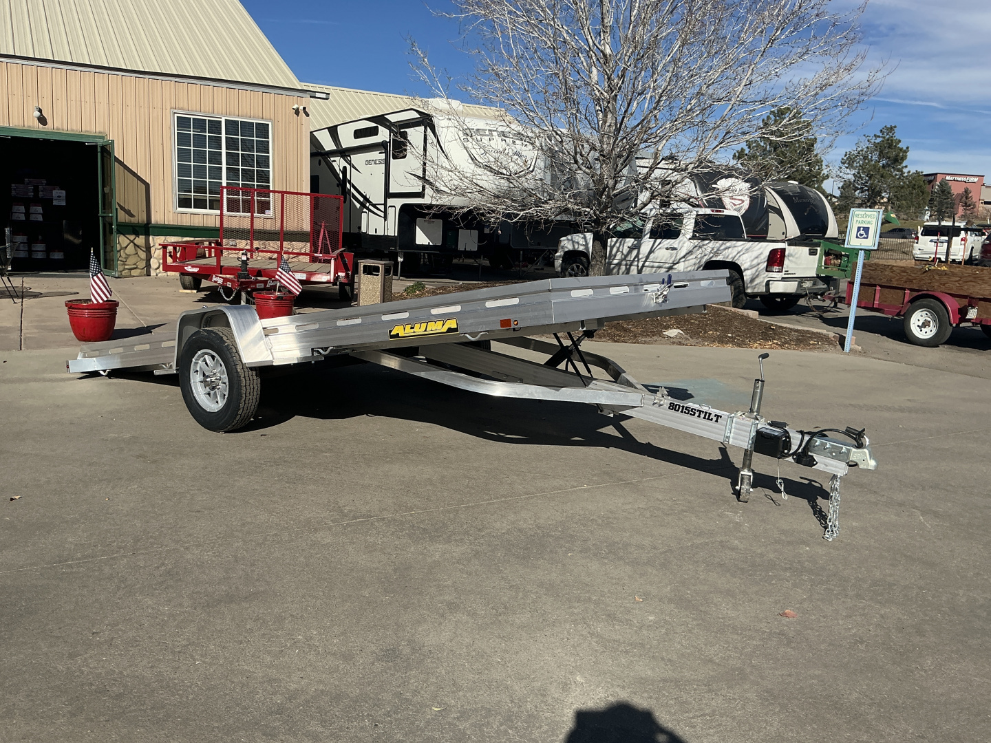 New 2026 Aluma 8015TILT-S-EL Utility Trailer