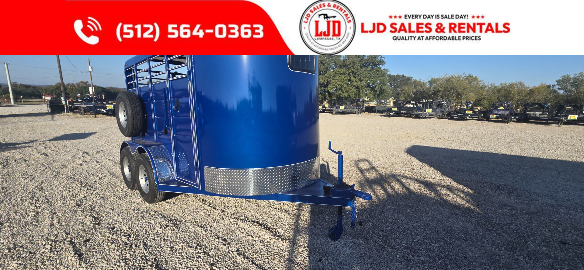 New 2025 Calico - 12' X 6' X 6'6 Bumper Pull - Stock Trailer