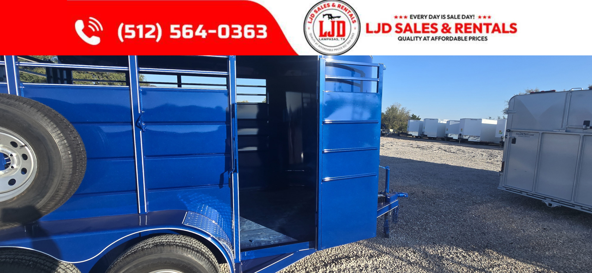 New 2025 Calico - 12' X 6' X 6'6 Bumper Pull - Stock Trailer