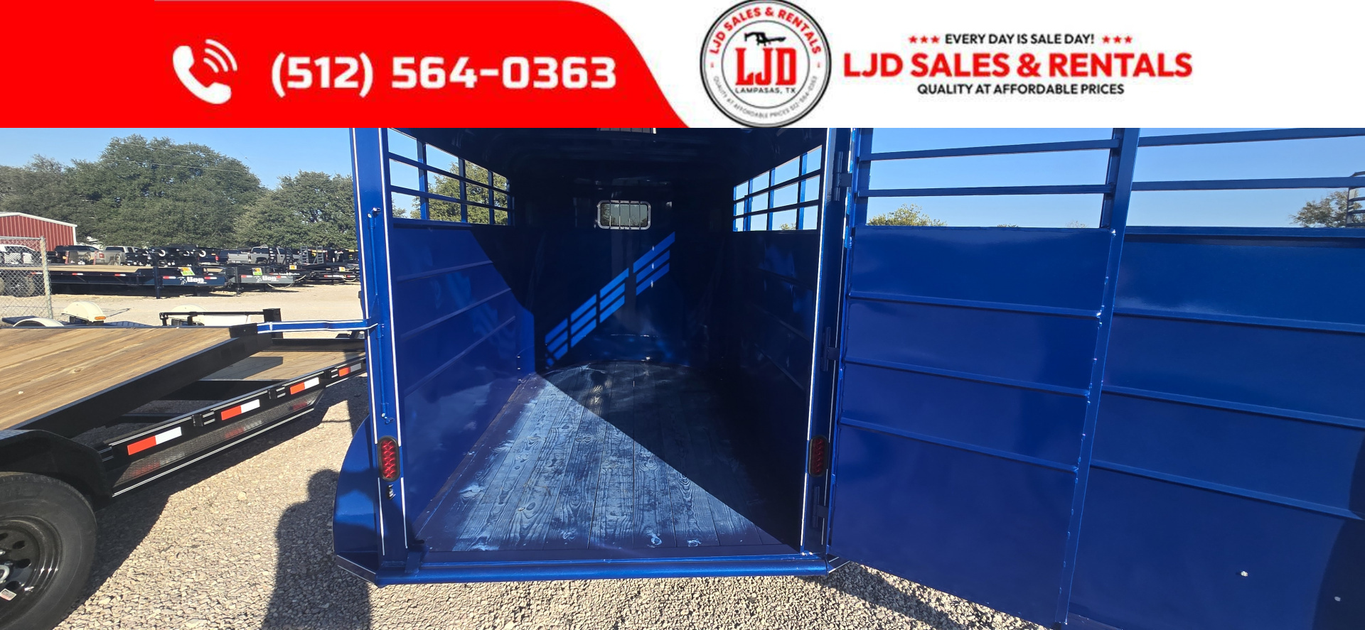 New 2025 Calico - 12' X 6' X 6'6 Bumper Pull - Stock Trailer