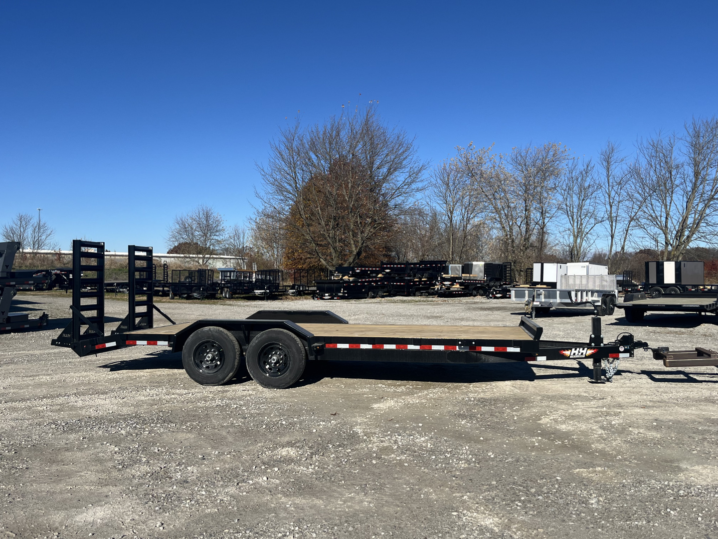 New 2026 H&H Trailers 82x20 18+2 Equipment Trailer 14K GVWR Drive over Fenders
