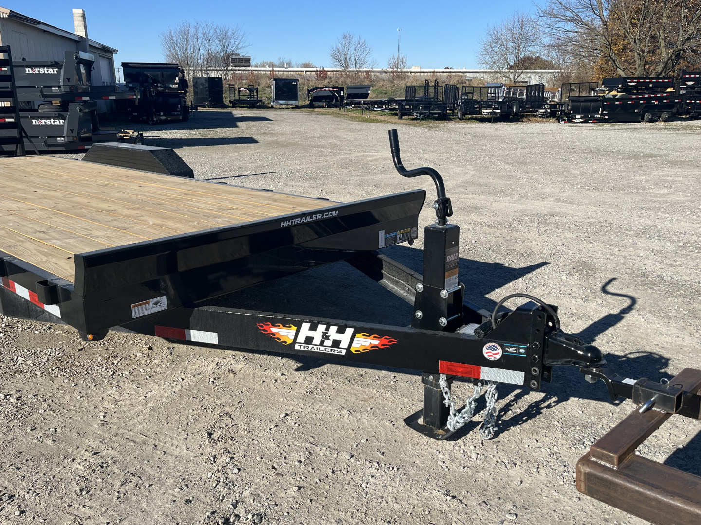 New 2026 H&H Trailers 82x20 18+2 Equipment Trailer 14K GVWR Drive over Fenders