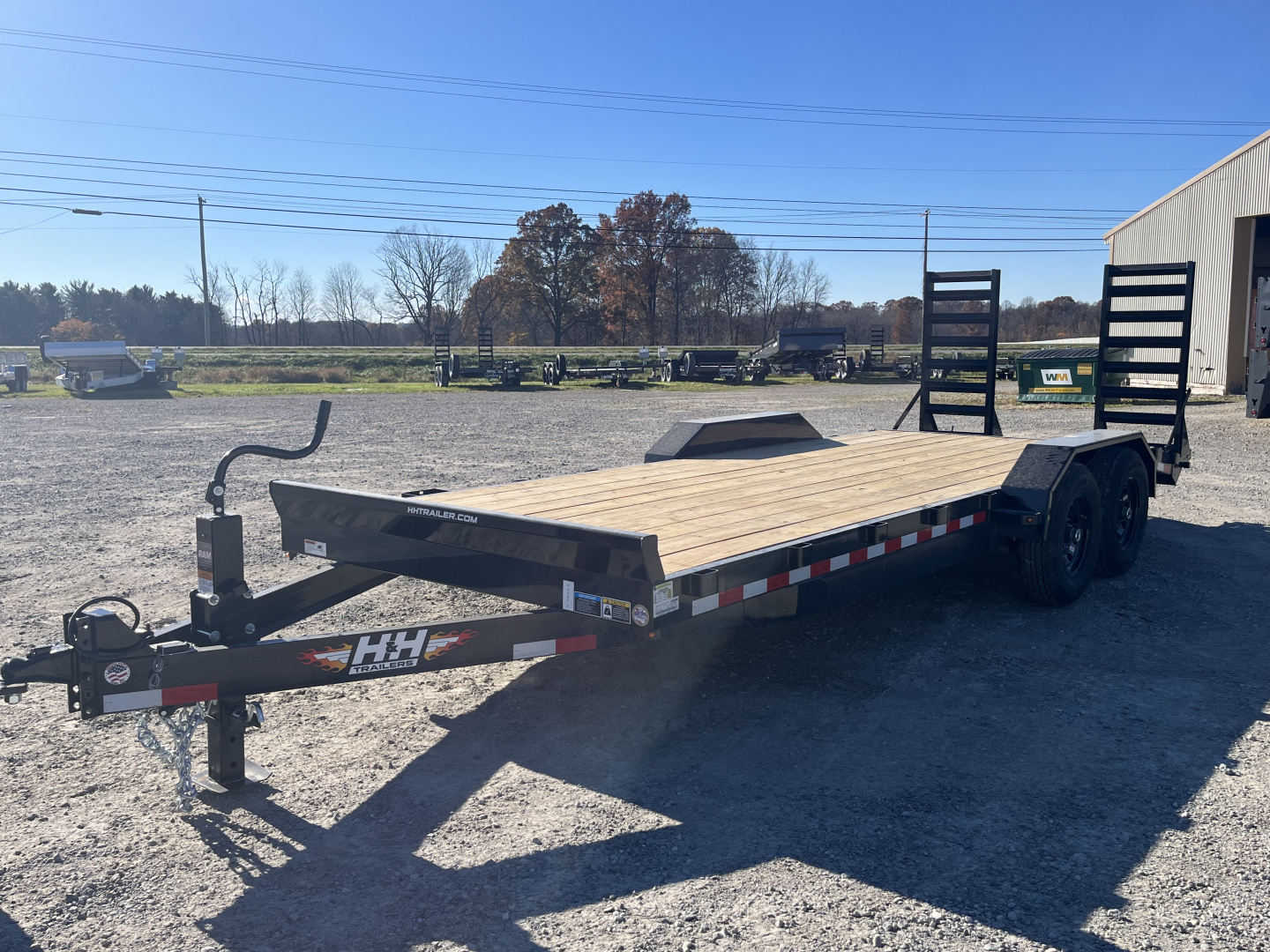 New 2026 H&H Trailers 82x20 18+2 Equipment Trailer 14K GVWR Drive over Fenders