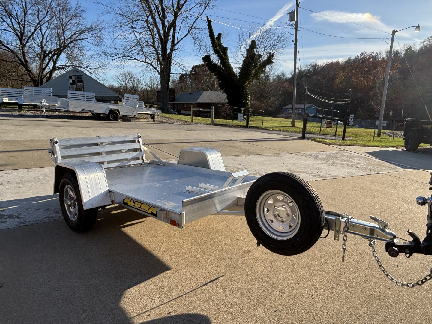 Used USED 2025 Aluma Trailers 548 S-BT Aluminum Utility Trailer W / Bi ...