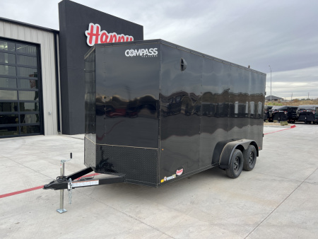 2026 Compass 7'x16' Enclosed Cargo Trailer - Indigo DLX