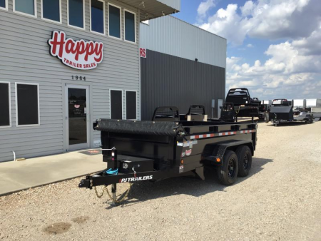 2026 PJ 72"x12' BP Tandem Axle Dump w/ 20" Sides – D3