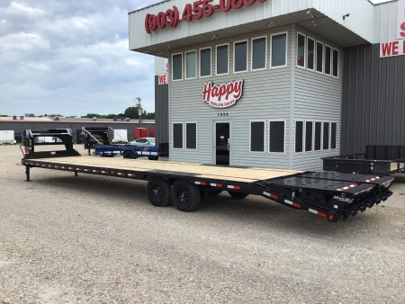 New 2026 PJ 102"x40' GN Low-Pro Flatbed w/ Singles - LS