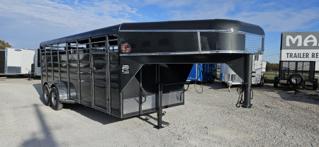 New 2026 Maxwell BrushPopper 20' GN Stock / Stock Combo Trailer