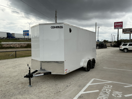 New 2026 Compass 7'x16' Enclosed Cargo Trailer - Indigo DLX
