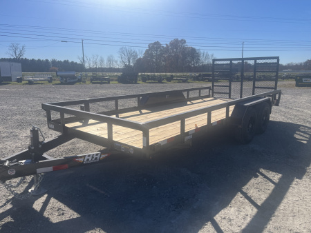 New 2026 H&H Trailers 82X18 Utility Trailer 10K GVWR
