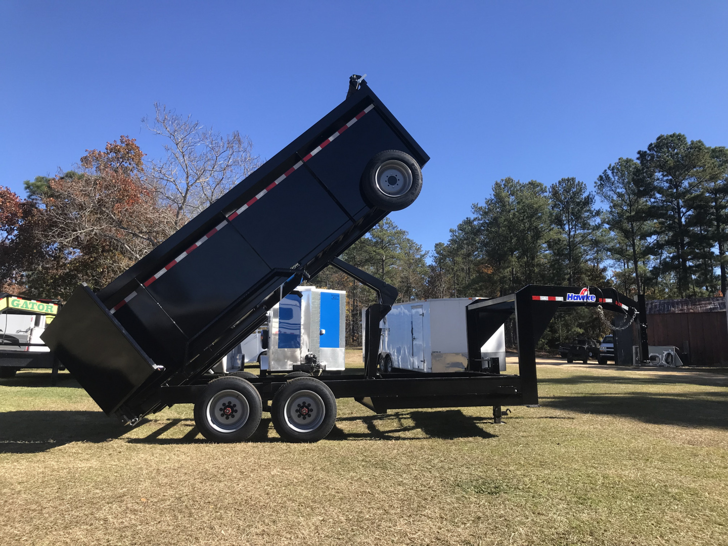 New 2026 Hawke Trailers 7X16GN18K Dump Trailer
