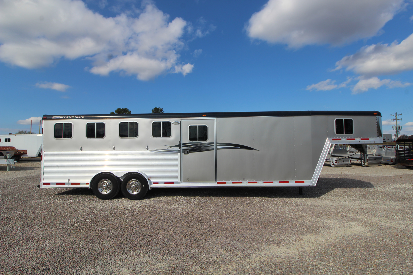 Used 2008 Featherlite Trailers 8541-4H Horse Trailer
