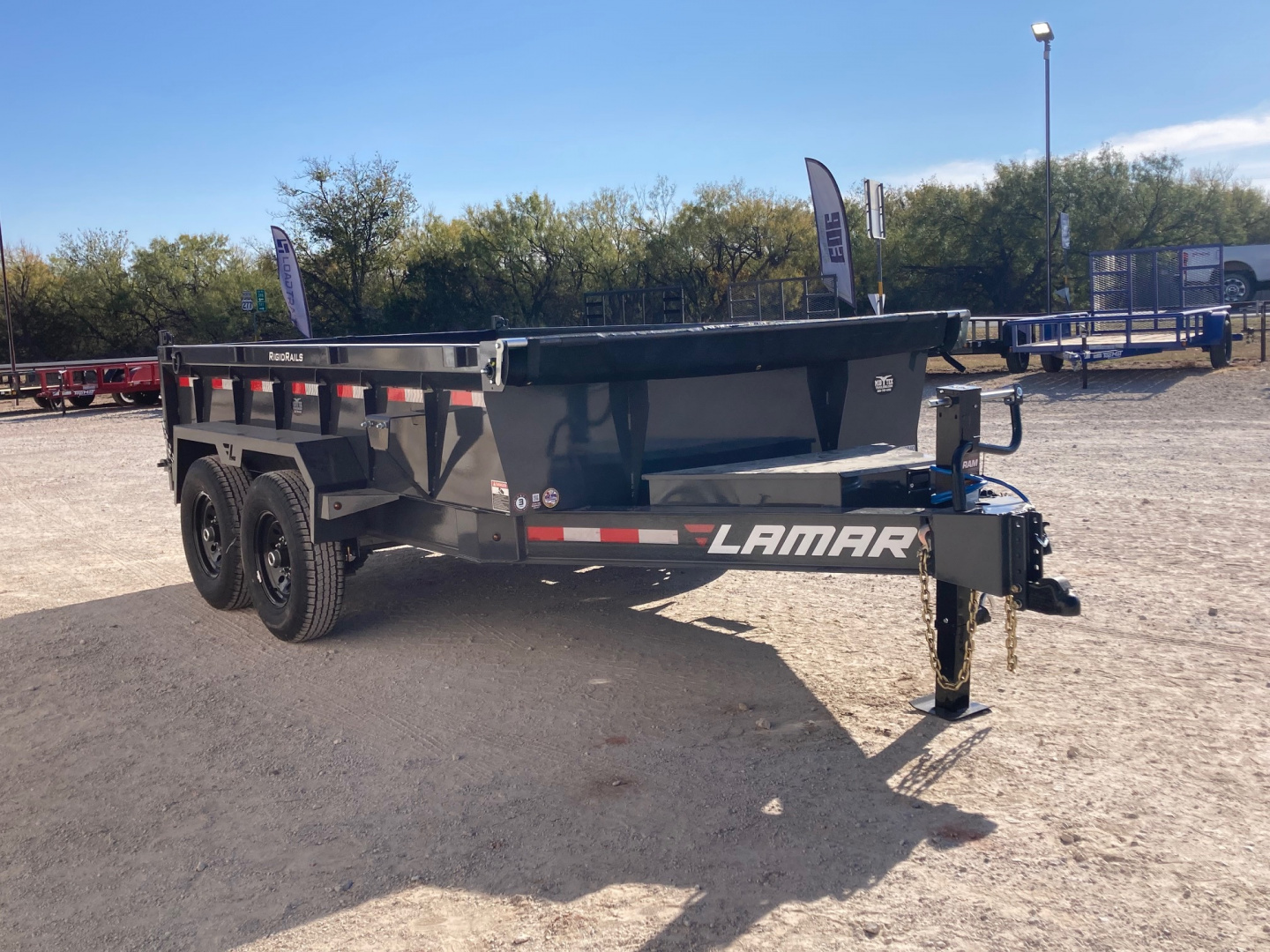 New 2026 Lamar Trailers BD 83" X 12' DL - 14K LOW-PRO DUMP TRAILER