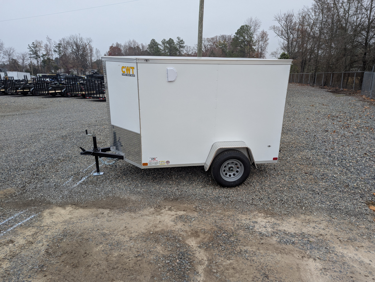 New 2026 Covered Wagon Trailers 5x8 Gold Series w/ Ramp & 6' Height Cargo / Enclosed Trailer