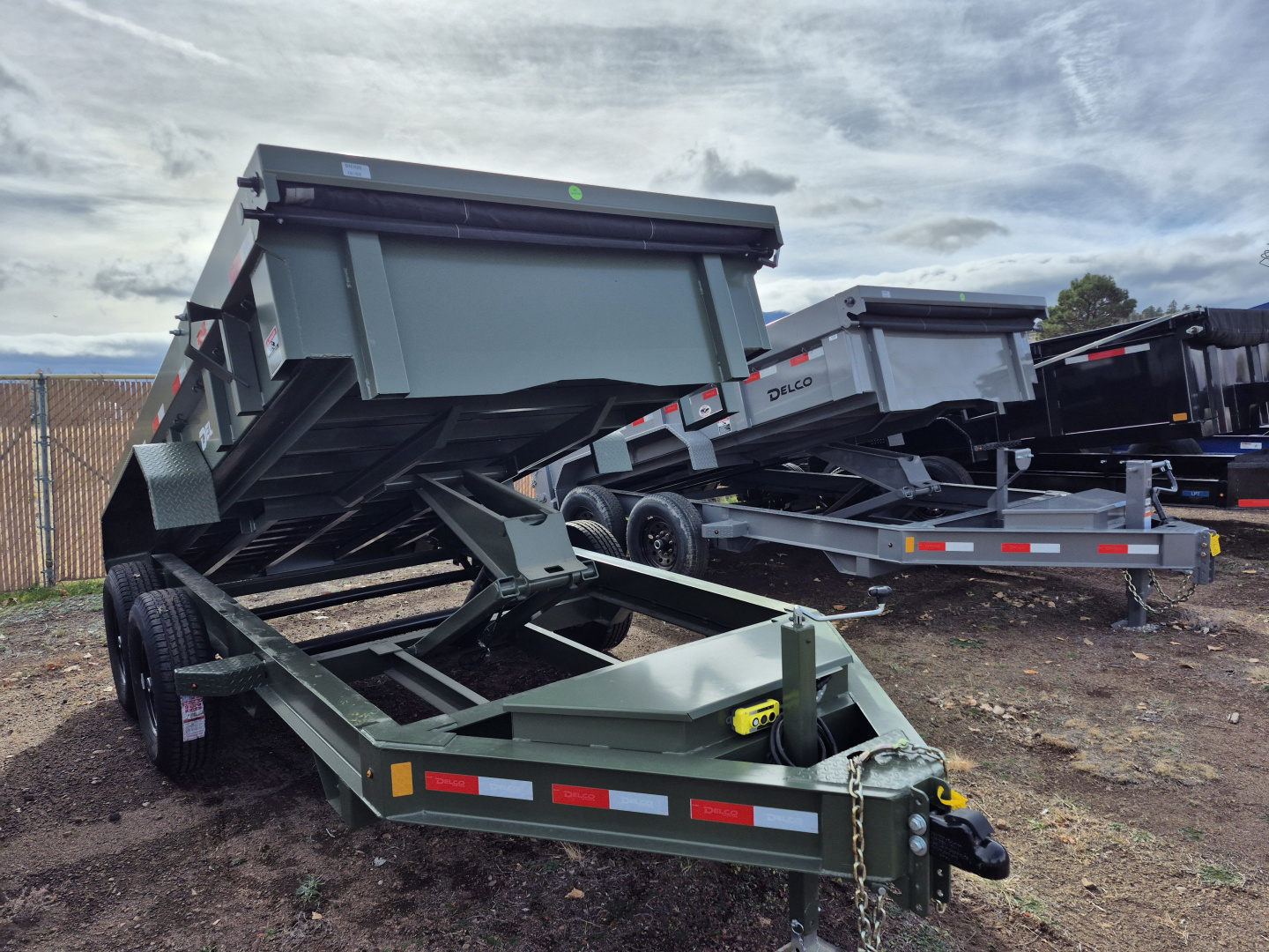New 2025 Delco Tandem Axle Dump/12,000 GVWR/72"X12'