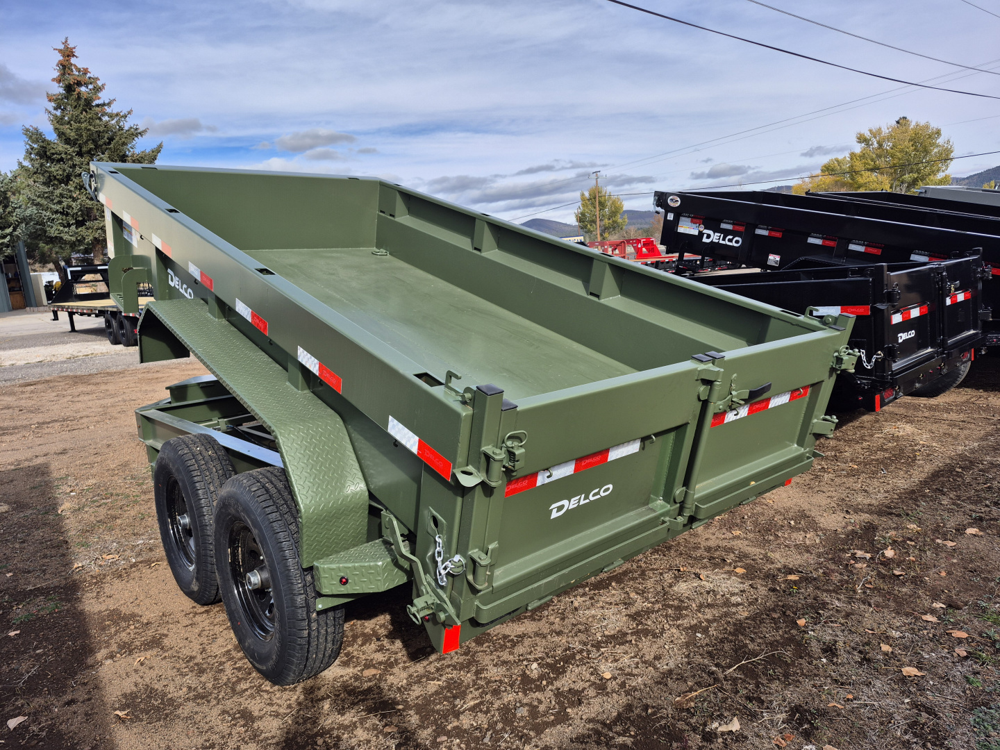 New 2025 Delco Tandem Axle Dump/12,000 GVWR/72"X12'