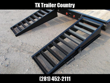 New 2026 Longhorn Trailers 83x20 Gooseneck 14K Car Hauler / Equipment Trailer / Flat Deck / 7000# Axles / 10K Jack / LEDs / 2ft Dovetail / 5ft HD Stand Up Ramps